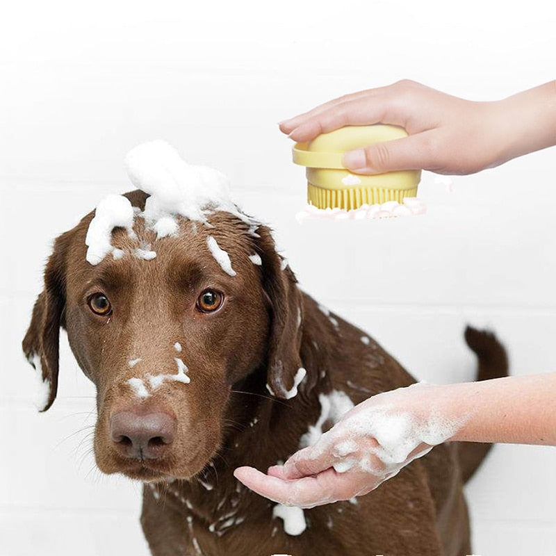Dog/Cat Bath Massage Gloves Brush