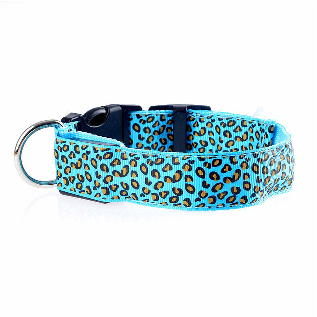 Leopard LED Dog Colla
